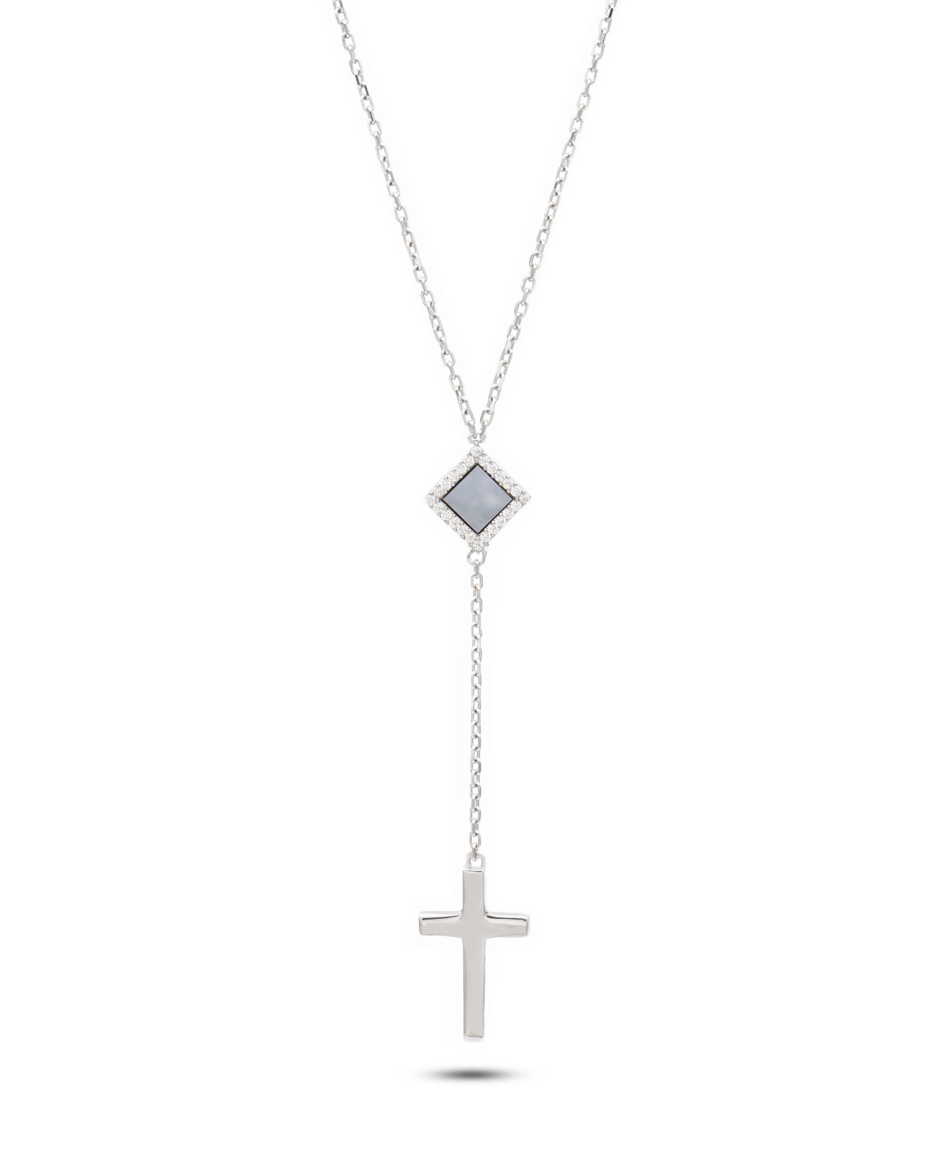 Mini Cross Y Necklace - NanoBless